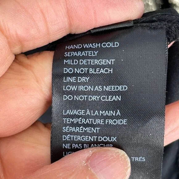 NWT Anthropologie Black Gold Foil Metallic V-Neck Ruffled Tiered Mini Dress S - Picture 12 of 12